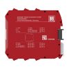 Picture of safety controller, Modicon MCM, 8 inputs 4 outputs, combined with backplane expansion connector, screw