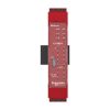 Picture of safety controller, Modicon MCM, 8 inputs 4 outputs, combined with backplane expansion connector, spring
