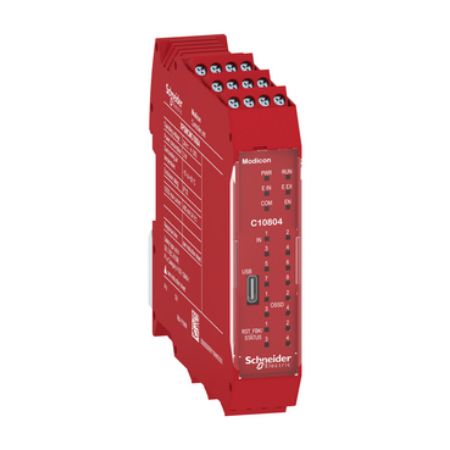 Picture of controller, Modicon MCM, 8 inputs 4 outputs, monitors expansion modules, screw