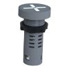 Picture of Monolithic pilot light, Easy Harmony XA2E, plastic, green red, 22mm, isolation switch indicator, screw clamp terminals, 380 to 400V AC