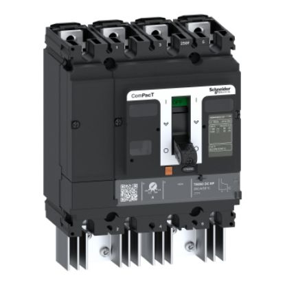 Picture of Circuit breaker, ComPacT NSX250 TM DC EP, 20kA/1500VDC, 4 poles, TM-DC EP trip unit 160A