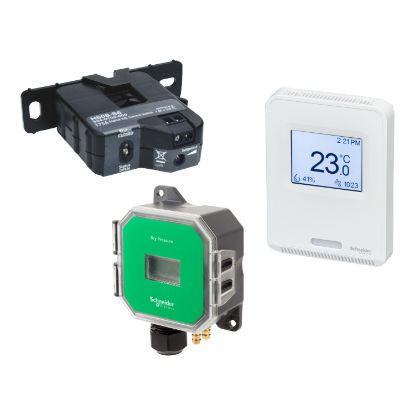 Picture of Current Switch: Adjustable Trip Point, 2.5-135 Amp Range, Normally Open 1.0A@30VDC, 2.5A or less Minimum Trip Point, Split-Core Housing, Status LED
