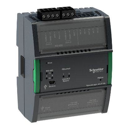 Picture of Automation server, SpaceLogic, AS-P-NL, 2 RS-485 ports, 2 10/100 ethernet ports