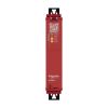 Picture of safety module, Harmony XPS, estop or guard, connected to supply terminals 24V AC or DC , no inputs, screw
