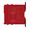 Picture of safety module, Harmony XPS, estop or guard, connected to supply terminals 24V AC or DC , no inputs, screw