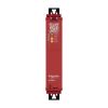 Picture of safety module, Harmony XPS, estop or guard, connected to supply terminals 48 to 240V AC or DC , no inputs, screw