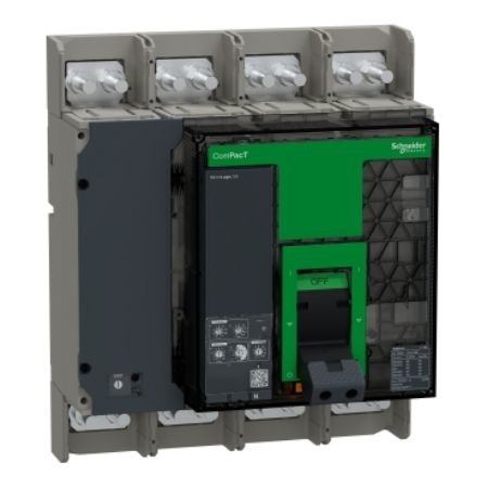 Picture of Circuit breaker, ComPacT NS800N, 50kA at 415VAC, 4P, fixed, manually operated, MicroLogic 5.0 control unit, 800A