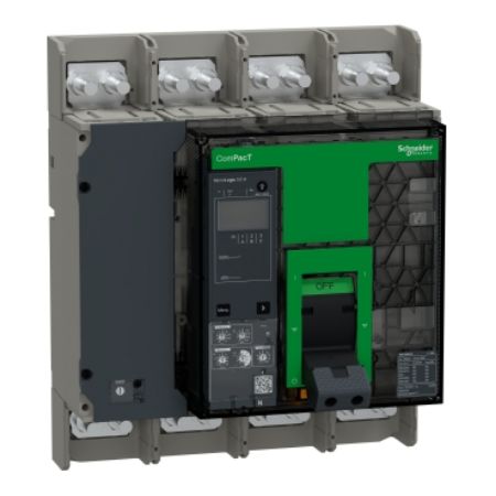 Picture of Circuit breaker, ComPacT NS1000N, 50kA at 415VAC, 4P, fixed, manually operated, MicroLogic 5.0A control unit, 1000A