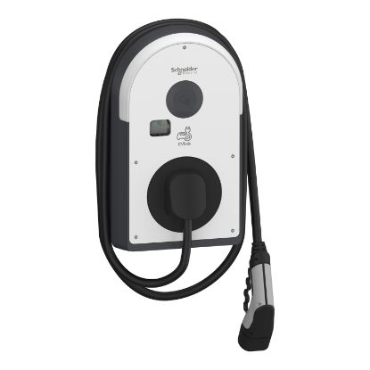Picture of EVlink Pro AC, Charging station, AC Metal, 22kW, 32A, 3P+N, T2 attached cable, RDC-DD 6mA, MID meter