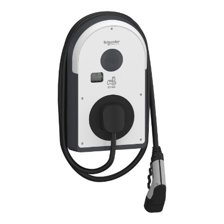 Picture of EVlink Pro AC, Charging station, AC Metal, 22kW, 32A, 3P+N, T2 attached cable, RDC-DD 6mA, MID meter