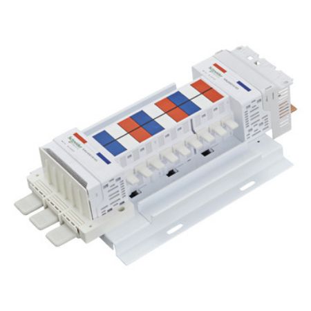 Picture of Acti9, SAU Chassis 3PH 400A, 18mm for iC60 MCB & RCBO, 18 Poles, Dual Feed