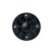 Picture of Harmony XVB, Fixing base for modular tower lights, plastic, Ø70, 80mm black aluminium support tube + black fixing plate