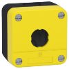 Picture of Empty enclosure, Easy Harmony XALB, plastic, yellow lid, 1 cut out, 22mm, IP65