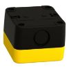 Picture of Empty enclosure, Easy Harmony XALB, plastic, yellow lid, 1 cut out, 22mm, IP65