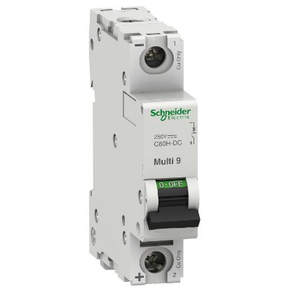 Picture of Miniature circuit breaker (MCB), Multi9 C60H-DC, 1P, 15A, C curve, 5kA (UL 1077), 6kA (IEC/EN 60947-2)