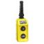 Picture of Pendant station, Harmony 9001B, mechanical interlock, yellow, single speed, 5A, 600V AC, marked Up-Down legend