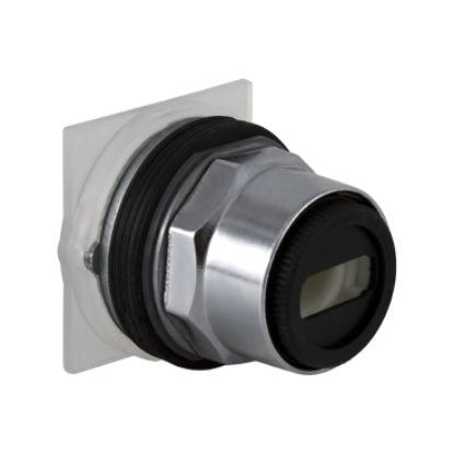 Picture of Selector switch head, Harmony 9001K, metal, without handle, 30mm, 3 positions, spring return left to center