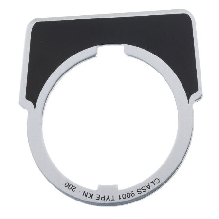 Picture of Harmony 9001K, Harmony 9001SK, legend, 30mm, aluminium, black with silver letters, 40x43mm, marking TEST