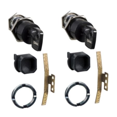 Picture of Chassis locking, MasterPact NT drawout, disconnected position, Profalux keylock, 2 locks, 2 different keys, spare part