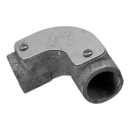 Picture of Clipsal - Cable Management, Inspection Elbows, 25mm Galvanised Cast Iron