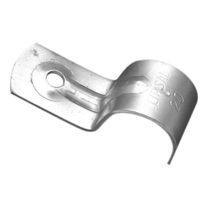 Picture of Clipsal - Cable Management, Fixing Accessories, 12.7mm Zinc Plated Metal Half Saddle