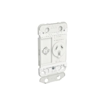 Picture of Clipsal Iconic, Single Switch Power Point Grid, Vertical Mount, 250V, 10A