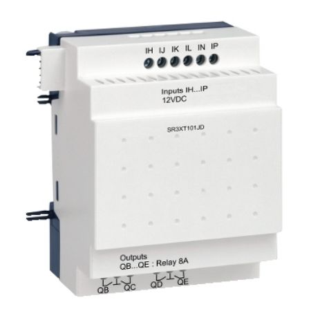 Picture of Zelio Logic, Discrete I/O extension module, 10 I/O, 12 V DC