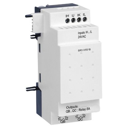 Picture of Zelio Logic, Discrete I/O extension module, 6 I/O, 24 V AC