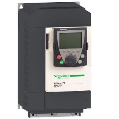 Picture of Variable speed drive, ATV71, 7.5kW, 10HP, 380 to 480V, 55.6dB, EMC filter, without graphic terminal, CANopen, Modbus
