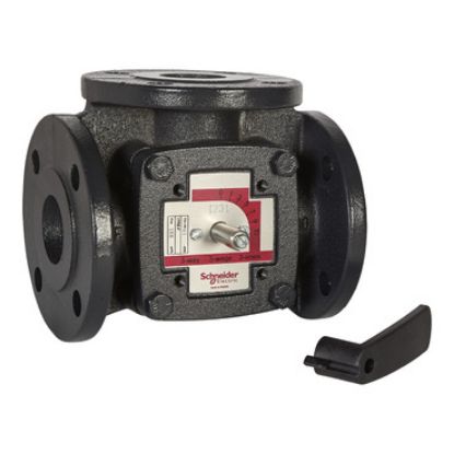 Picture of VTRE Shoe Valve, 3-Way, PN6, Flanged, DN80, Kvs 150,  Brass Sleeve.